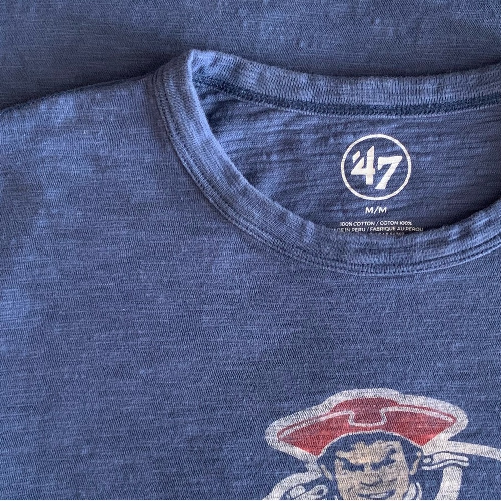 New England Patriots Retro T-shirt w/ Pat the Patriot by 74 Brand Cotton M - Picture 5 of 5